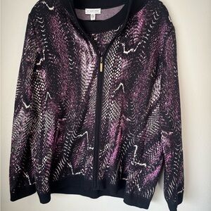 St. John Sport Knit Twin Set Cardigan and Matching Shell